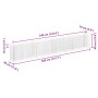 Arriate de gaviones de acero galvanizado 360x30x60 cm