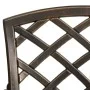 Mesa y sillas de bistró 3 piezas aluminio fundido color bronce de vidaXL, Conjuntos de jardín - Ref: Foro24-3070586, Precio: ...