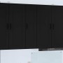 Armario de cocina mural con estante Negro 30 x 31 x 100 cm