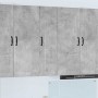 Armario de cocina mural Gris Concreto 30 x 31 x 100 cm
