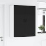 Armario de cocina mural con estante Negro 80 x 31 x 100 cm