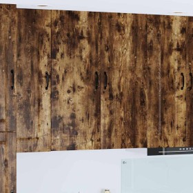 Armario de cocina mural Roble ahumado 80 x 31 x 100 cm