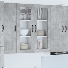 Armario de cocina mural Gris Concreto 80 x 31 x 100 cm
