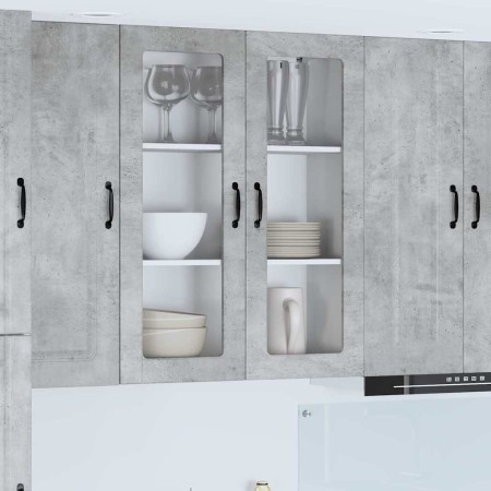 Armario de cocina mural Gris Concreto 80 x 31 x 100 cm