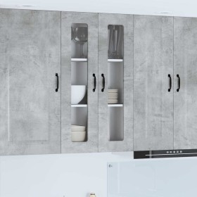 Armario de cocina mural Gris Concreto 60 x 31 x 100 cm