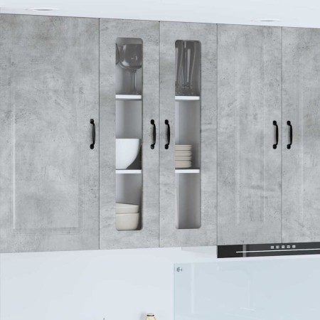 Armario de cocina mural Gris Concreto 60 x 31 x 100 cm