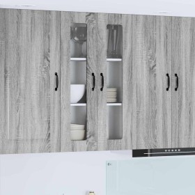 Armario de cocina mural con puerta Gris Sonoma 60 x 31 x 100 cm