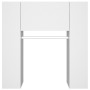 Muebles de recibidor 2 unidades madera contrachapada blanco