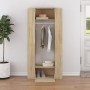 Muebles de recibidor 2 uds madera contrachapada roble sonoma