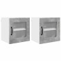 Armario de cocina mural 2 pcs Gris Concreto 40 x 31 x 40 cm