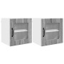 Armario de cocina mural 2 pcs Gris Sonoma 40 x 31 x 40 cm