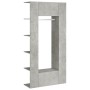 Muebles de recibidor 2 uds madera contrachapada gris hormigón