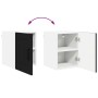 Armario de cocina mural con estante Negro 30 x 31 x 40 cm