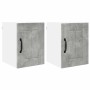 Armario de cocina mural 2 pcs Gris Concreto 30 x 31 x 40 cm