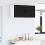 Armario de cocina mural con estante 2 pcs Negro 40 x 31 x 40 cm