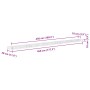 Arriate de gaviones de acero galvanizado 450x30x10 cm