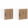 Armario de cocina mural 2 pcs Roble artesanal 40 x 31 x 40 cm