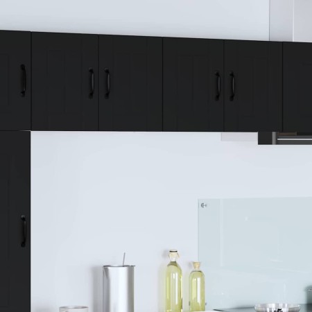 Gabinete de cocina con estante 2 pcs Negro 60 x 31 x 40 cm en Armarios de cocina | Comprar online en Foro24