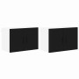 Armario de cocina mural con estante 2 pcs Negro 60 x 31 x 40 cm