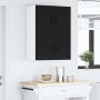 Armario de cocina mural con estante 2 pcs Negro 60 x 31 x 40 cm
