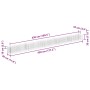Arriate de gaviones de acero galvanizado 450x30x30 cm