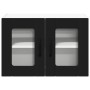 Armario de cocina mural con estante 2 pcs Negro 60 x 31 x 40 cm
