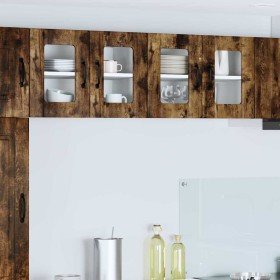 Gabinete de cocina 2 pcs Roble ahumado 60 x 31 x 40 cm en Armarios de cocina | Comprar online en Foro24