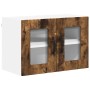 Armario de cocina mural 2 pcs Roble ahumado 60 x 31 x 40 cm