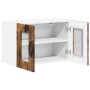Armario de cocina mural 2 pcs Roble ahumado 60 x 31 x 40 cm