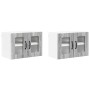 Armario de cocina mural 2 pcs Gris Sonoma 60 x 31 x 40 cm