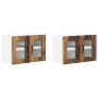 Armario de cocina mural 2 pcs Madera Vieja 60 x 31 x 40 cm