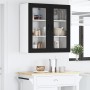 Armario de cocina mural con estante 2 pcs Negro 40 x 31 x 80 cm