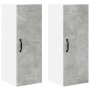 Armario de cocina mural 2 pcs Gris Concreto 30 x 31 x 80 cm