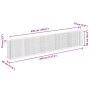 Arriate de gaviones de acero galvanizado 450x30x90 cm