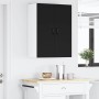 Armario de cocina mural con estante Negro 60 x 31 x 80 cm