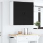 Armario de cocina mural con estante Negro 80 x 31 x 80 cm