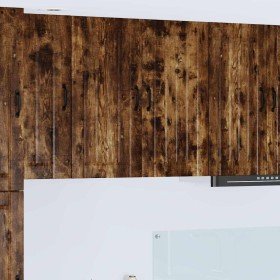Armario de cocina mural Roble ahumado 80 x 31 x 80 cm