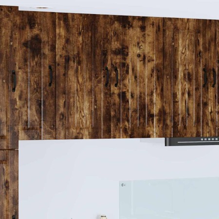Armario de cocina mural Roble ahumado 80 x 31 x 80 cm