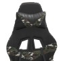 Schwarzer und tarnfarbener Gaming-Stuhl aus Kunstleder von vidaXL, Gaming-Stühle - Ref: Foro24-3143853, Preis: 110,51 €, Raba...