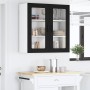Armario de cocina mural con estante Negro 80 x 31 x 80 cm