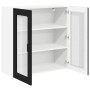 Armario de cocina mural con estante Negro 80 x 31 x 80 cm