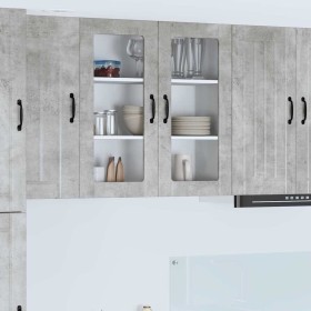 Armario de cocina mural Gris Concreto 80 x 31 x 80 cm