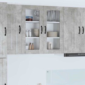Armario de cocina mural Gris Concreto 80 x 31 x 80 cm