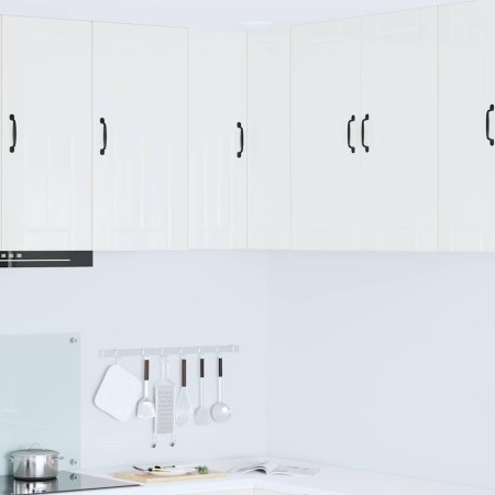 Armario de cocina mural con estante brillante 57 x 57 x 80 cm