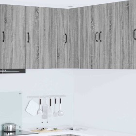 Armario de cocina mural con estante Gris Sonoma 57 x 57 x 80 cm