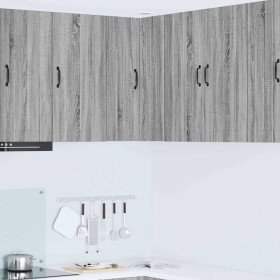 Armario de cocina mural con estante Gris Sonoma 57 x 57 x 80 cm