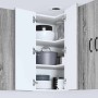 Armario de cocina mural con estante Gris Sonoma 57 x 57 x 80 cm