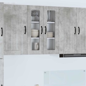 Armario de cocina mural Gris Concreto 60 x 31 x 80 cm