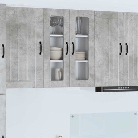 Armario de cocina mural Gris Concreto 60 x 31 x 80 cm