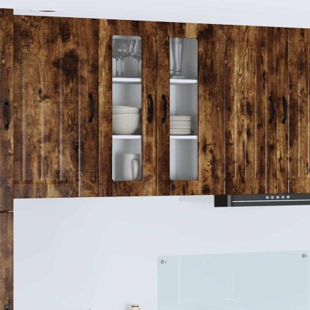 Armario de cocina mural Roble ahumado 60 x 31 x 80 cm